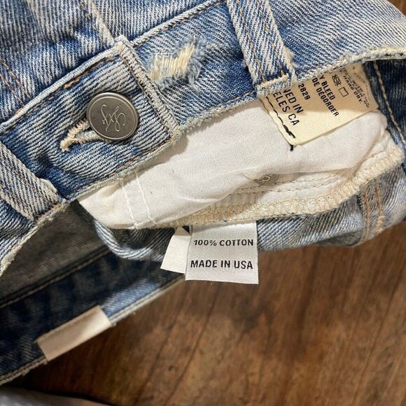 Lovers + Friends Denim Mini Skirt Size 23 - Picture 8 of 11